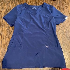 Cherokee infinity navy scrub top